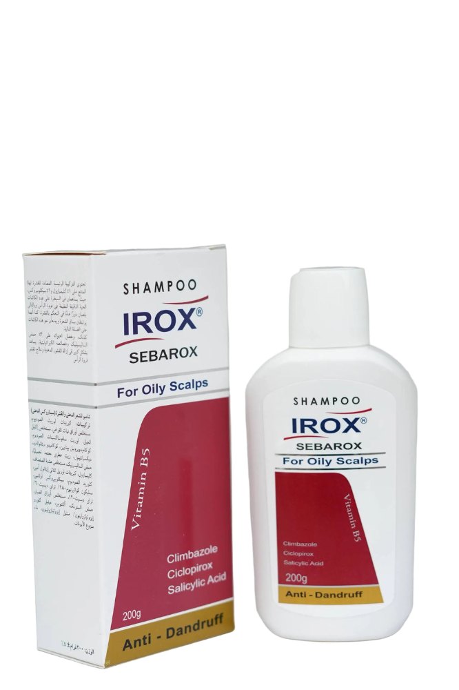 Irox Hair Shampoo Anti-Dandruff Sebarox - 200g | ايروكس شامبو لفروة الرأس الدهنية - 200غ