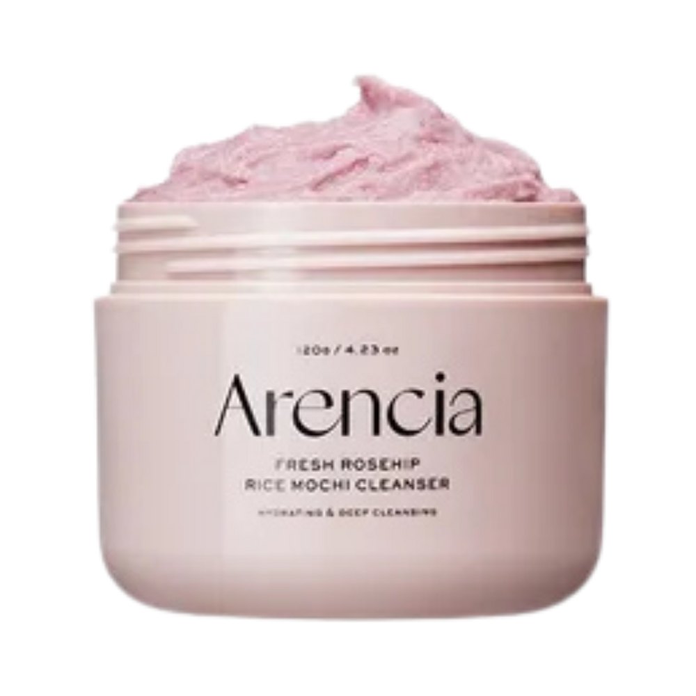 Arencia Fresh Rosehip Rice Mochi Cleanser - 120g | ارنيسيا غسول للوجه بمستخلص ثمرة الورد - 20 غرام