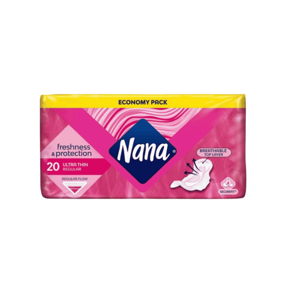Nana Ultra Thin Regular Flow - 20pads | نانا فوط رقيقة لايام التدفق العادي - 20 قطعة