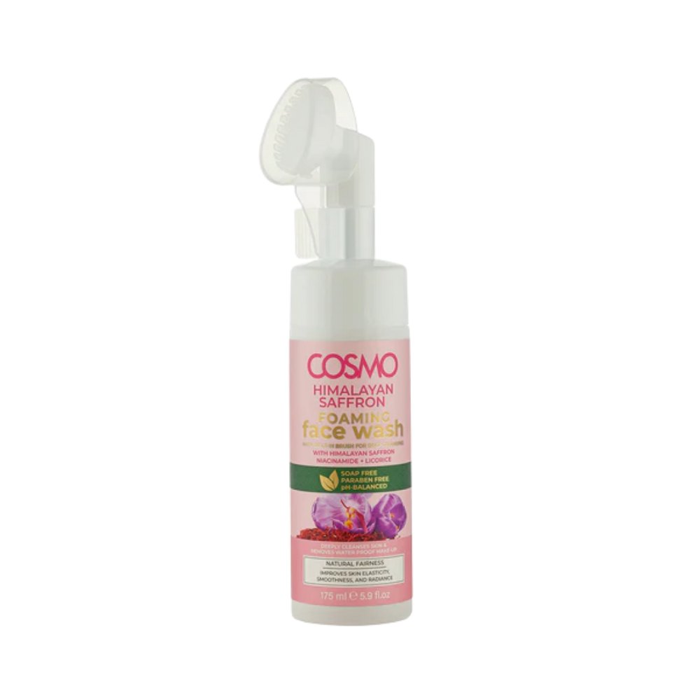 COSMO Himalayan Saffron Foaming Face Wash - 175ml | كوزمو غسول رغوي بالزعفران - 175 مل