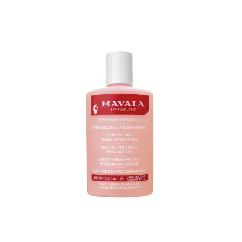 MAVALA EXTRA MILD NAIL POLISH REMOVER (Acetone-Free) - 100ml | مافالا مزيل صبغ الأظافر ( خالي من الأسيتون ) - 100 مل