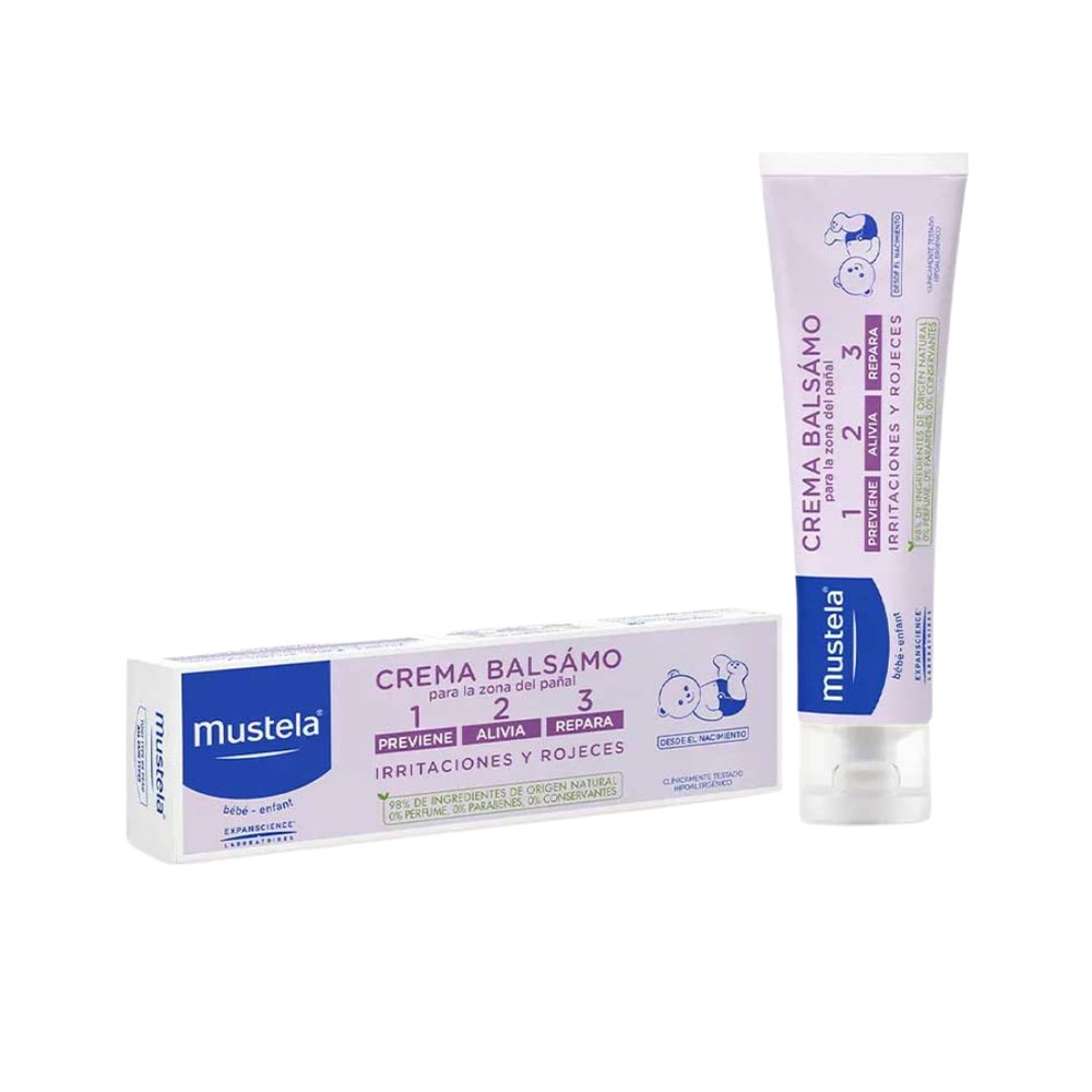 Mustela Vitamin Barrier Cream - 100ml |موستيلا كريم للعناية بمنطقة الحفاض – 100 مل