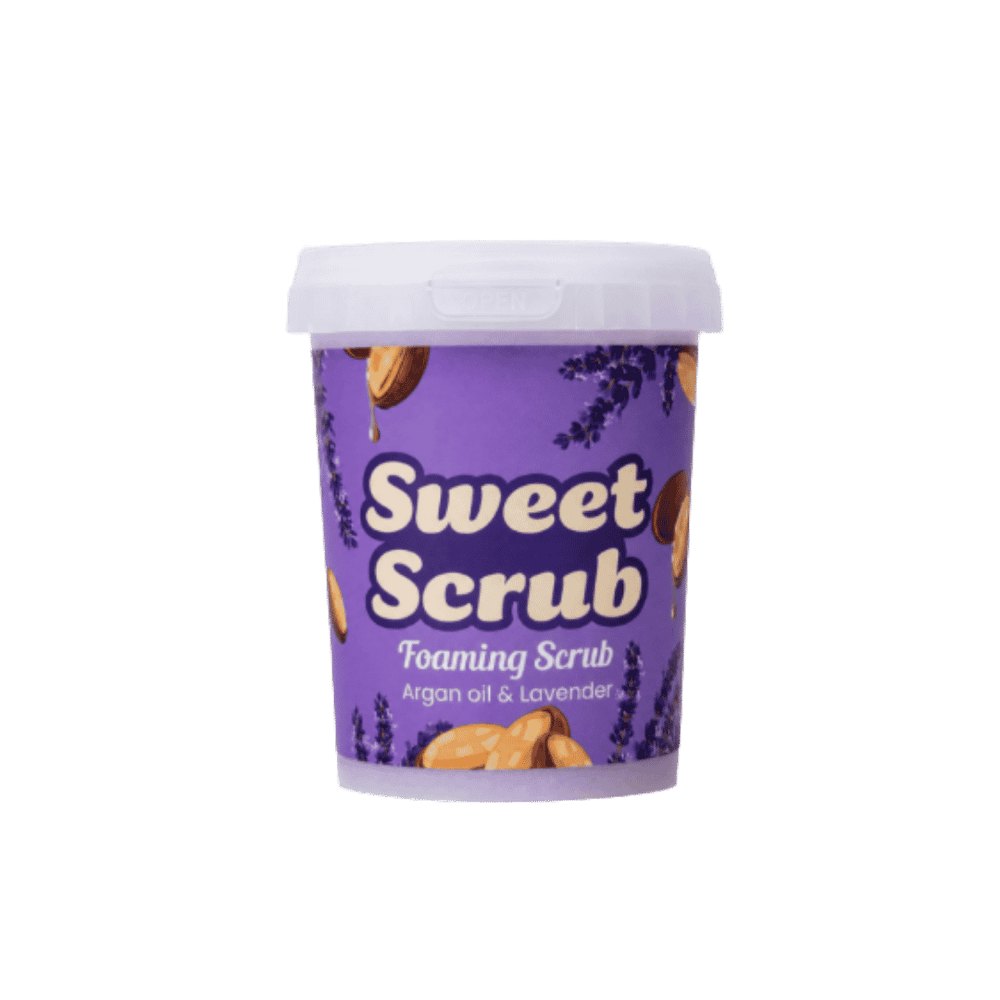 Sweet Scrub Foaming Scrub Argan Oil & Lavender - 500g | سويت سكراب مقشر رغوي - 500غ