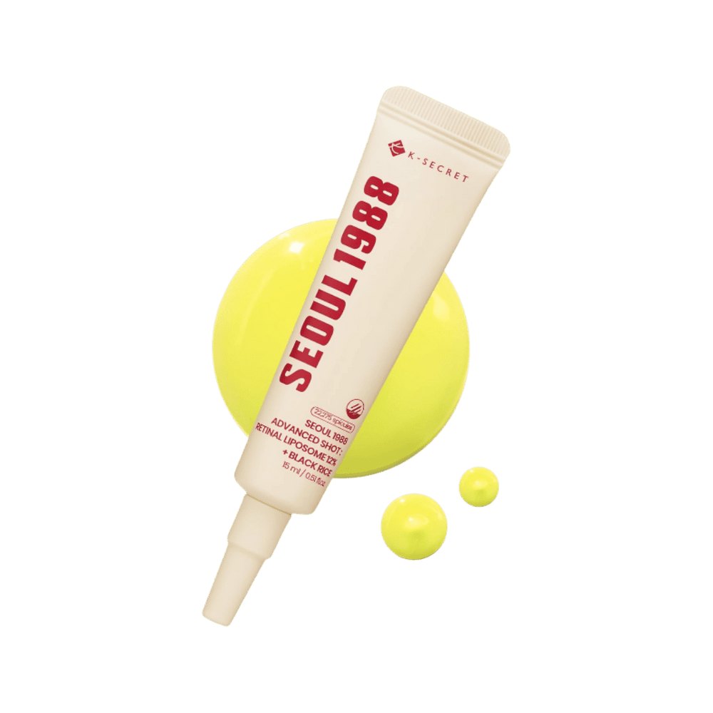K-SECRET Seoul 1988 Advanced Shot: Retinal Liposome 12% + Black Rice - 15ml | كي سيكريت سيروم للعناية بالتجاعيد و الخطوط الدقيقة - 15 مل