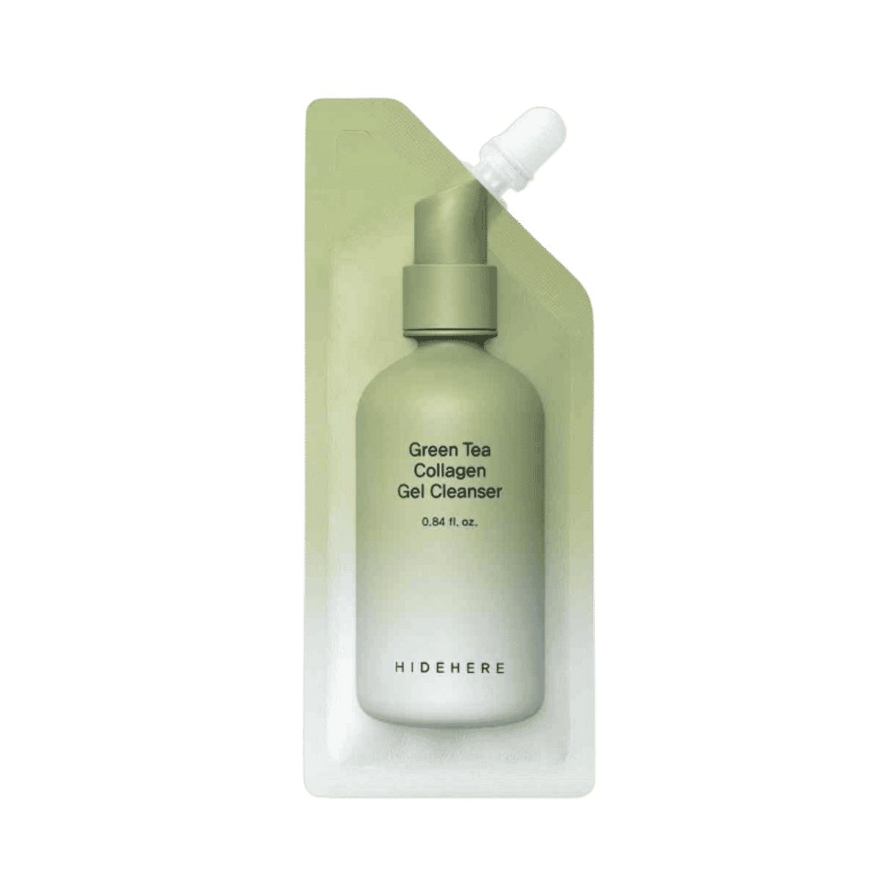 HIDEHERE Green Tea Collagen Gel Cleanser - 25ml | هايدهير غسول جل بالشاي الأخضر و الكولاجين - 25 مل