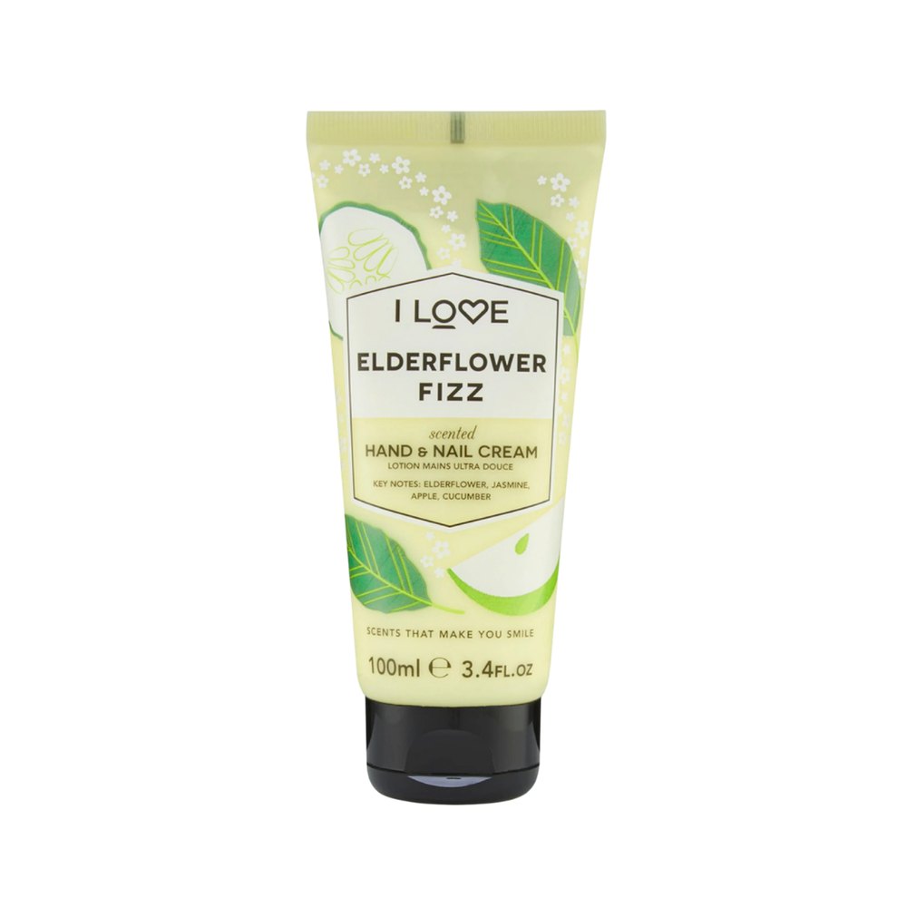I Love - Elderflower Fizz Hand & Nail Cream - 100ml | آي لوف كريم معطر لليدين والأظافر – 100 مل