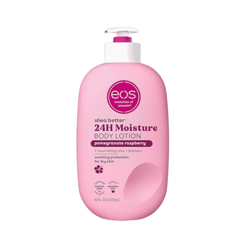 eos Shea Better Body Lotion Pomegranate Raspberry - 473ml | اي او اس لوشن الجسم بالرمان والتوت - 473 مل