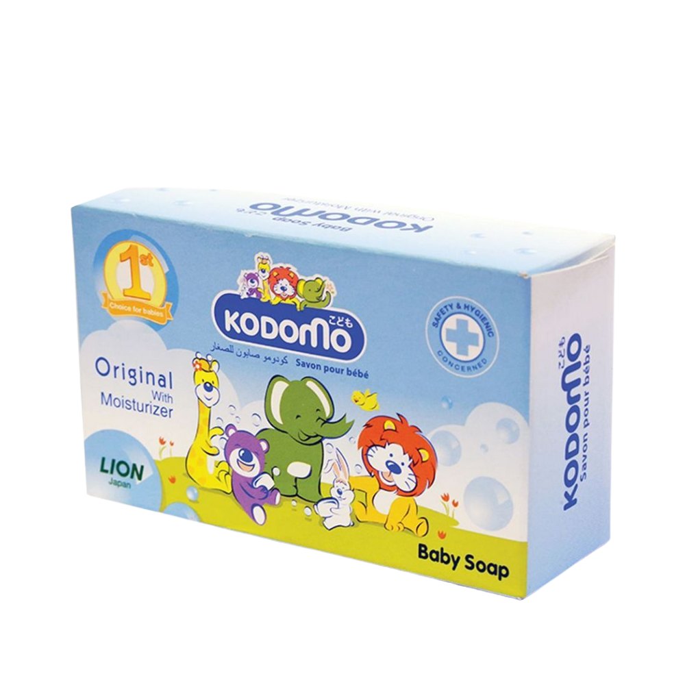 KODOMO BABYMSOAP ORIGNAL WITH MOISTURZRE -75G |كودومو صابون للأطفال الأصلي مع مرطب – 75 غرام