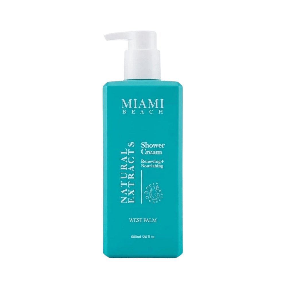 MIAMI BEACH Shower Renewing + Nourishing West Palm - 600ml | ميامي بيتش جل استحمام بتركيبة مغذية - 600مل