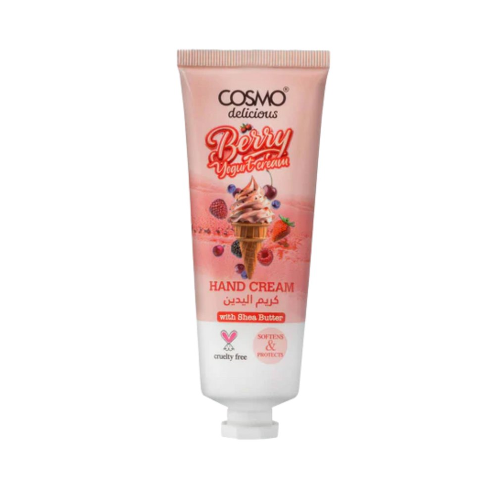 COSMO Berry Yogurt Cream Hand Cream - 75ml | كوزمو كريم مرطب لليدين برائحة التوت والزبادي - 75 مل