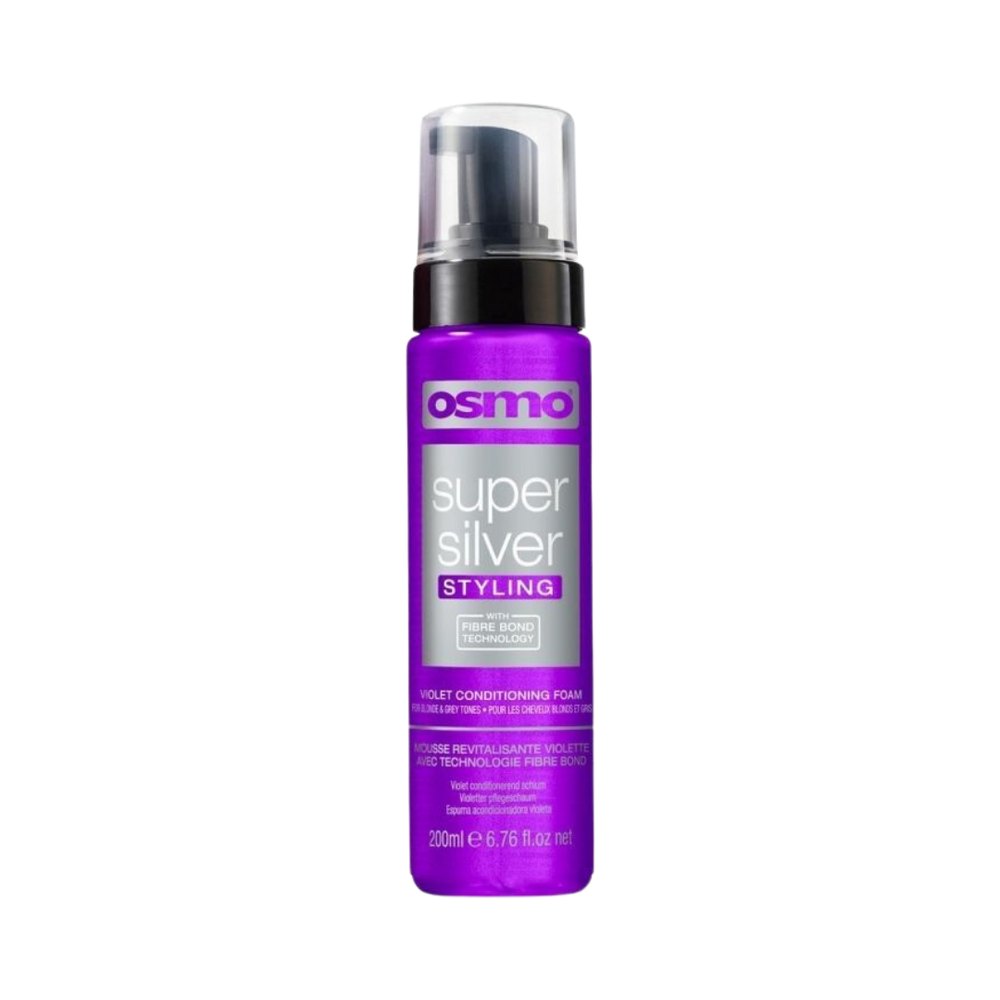 Osmo Super Silver Styling Violet Conditioning Foam - 200ml | أوزمو رغوة سوبر سيلفر البنفسجية للعناية بالشعر - 200مل
