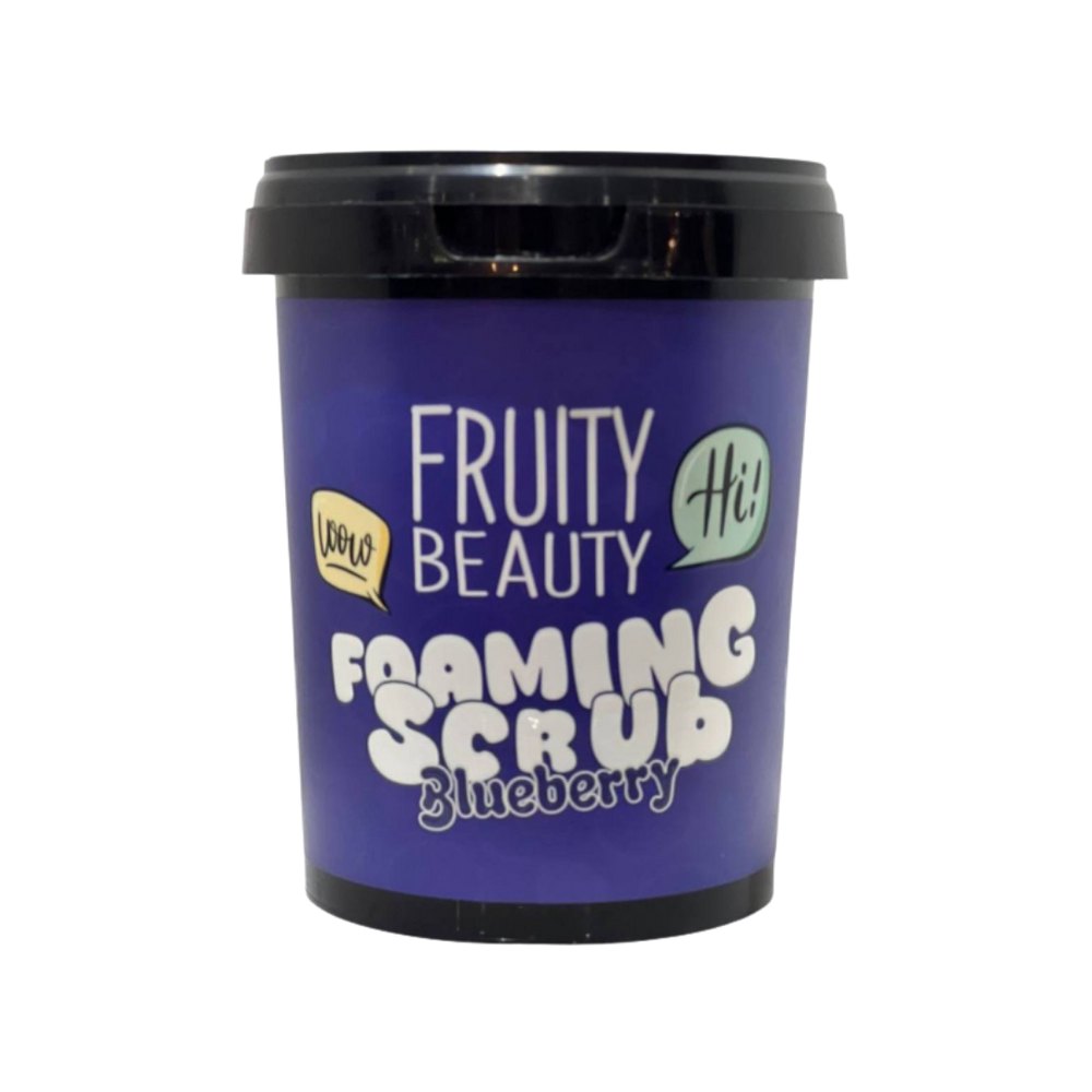 FRUITY BEAUTY Foaming Scrub Blueberry - 600ml | فروتي بيوتي مقشر رغوي للجسم - 600 مل