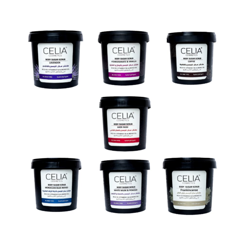 CELIA Body Sugar Scrub - 600g | سيليا مقشر زيتي للجسم - 600 غرام