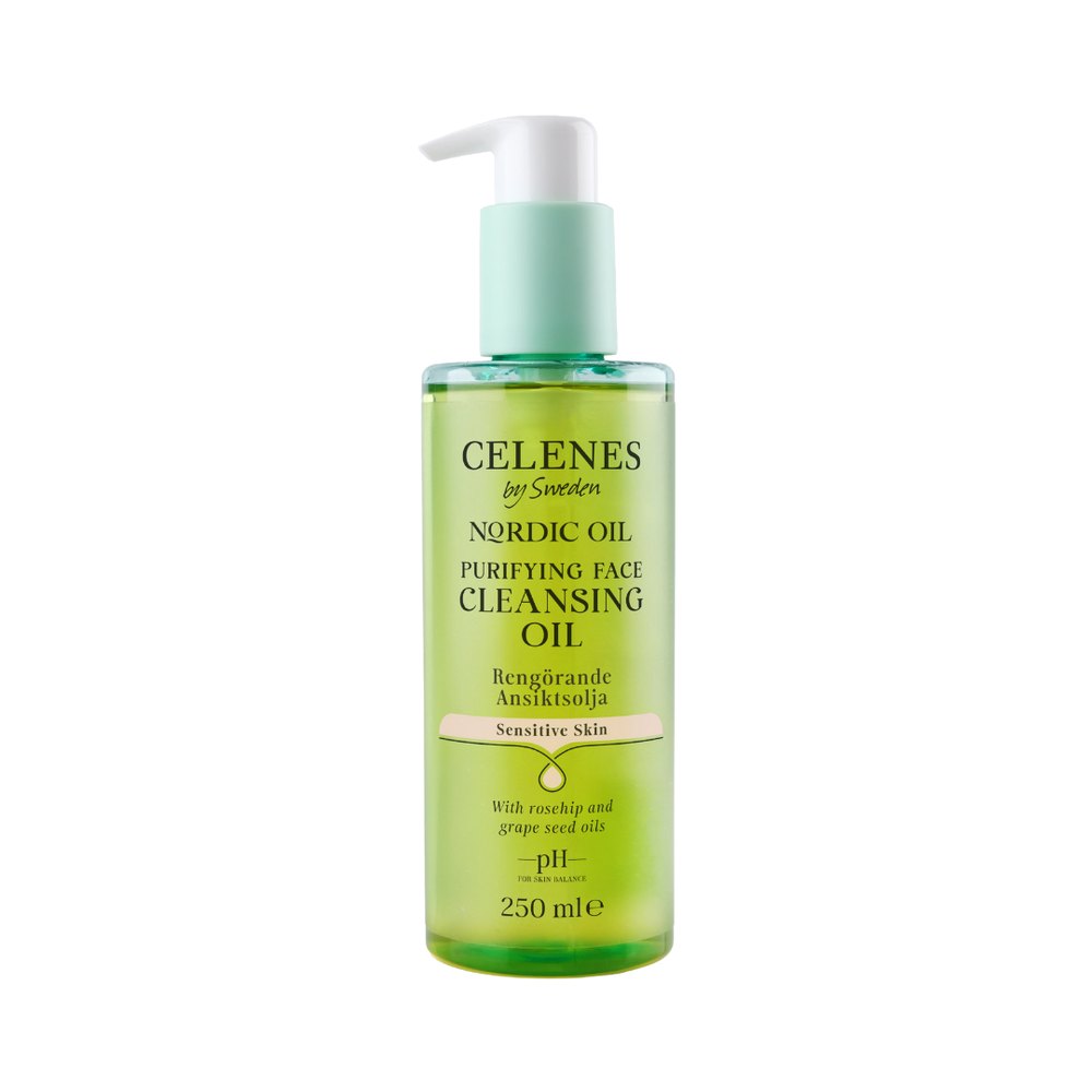 Celenes by Sweden Purifying Face Cleansing Oil Sensitive Skin - 250ml | سيلينس غسول زيتي منقي للبشرات الحساسة - 250 مل