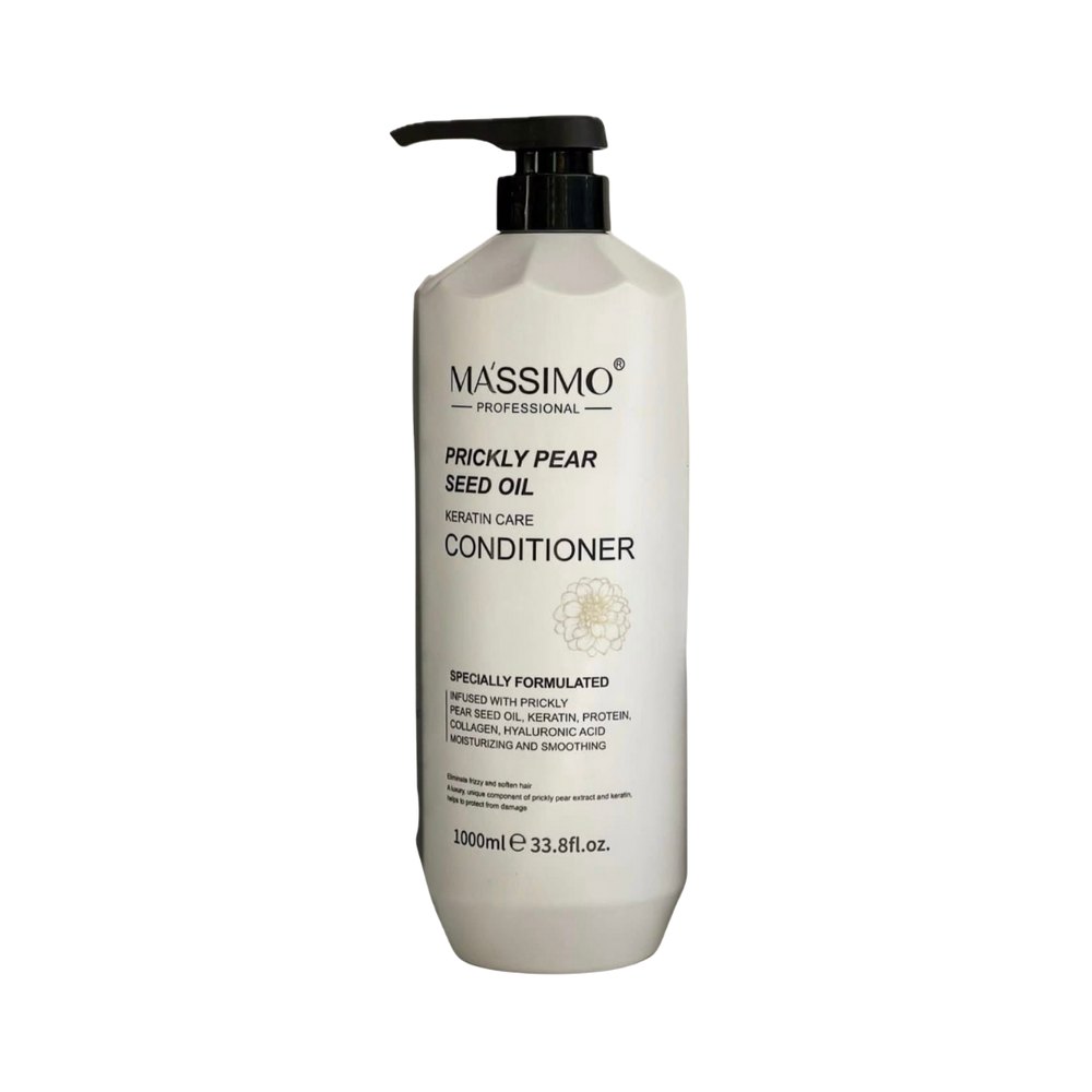 MASSIMO Prickly Pear Seed Oil Hair Keratin Care Conditioner - 1000ml | ماسيمو بلسم بزيت بذور التين الشوكي للعناية بالكيراتين للشعر – 1000 مل
