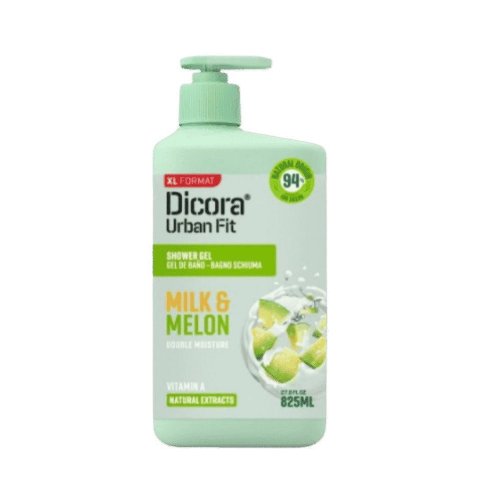 Dicora Shower Gel Milk & Melon - 825ml | ديكورا جل استحمام بالبطيخ و الحليب - 825 مل