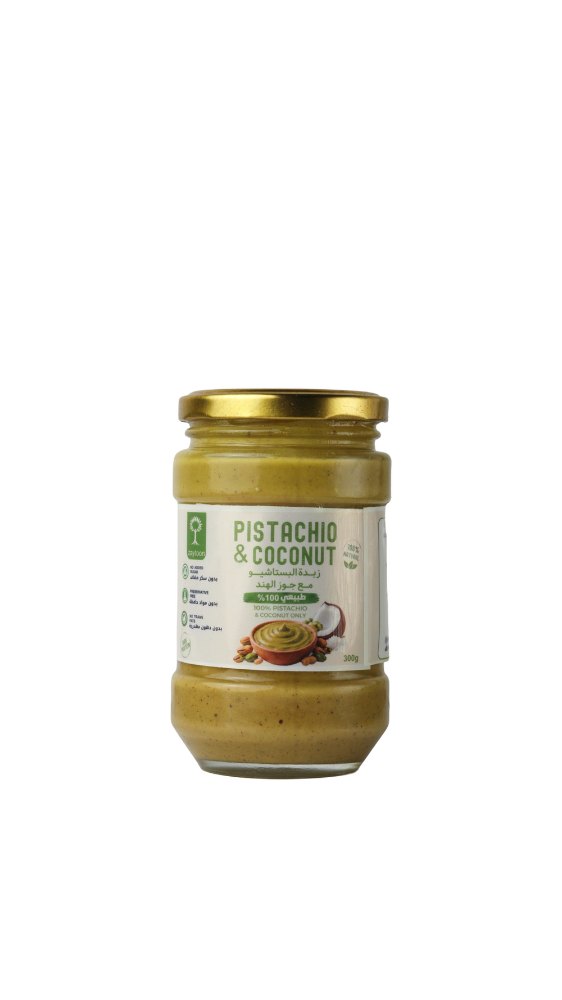 Zaytoon Pistachio & Coconut - 300g | زيتون زبدة فستق مع جوز الهند - 300غ