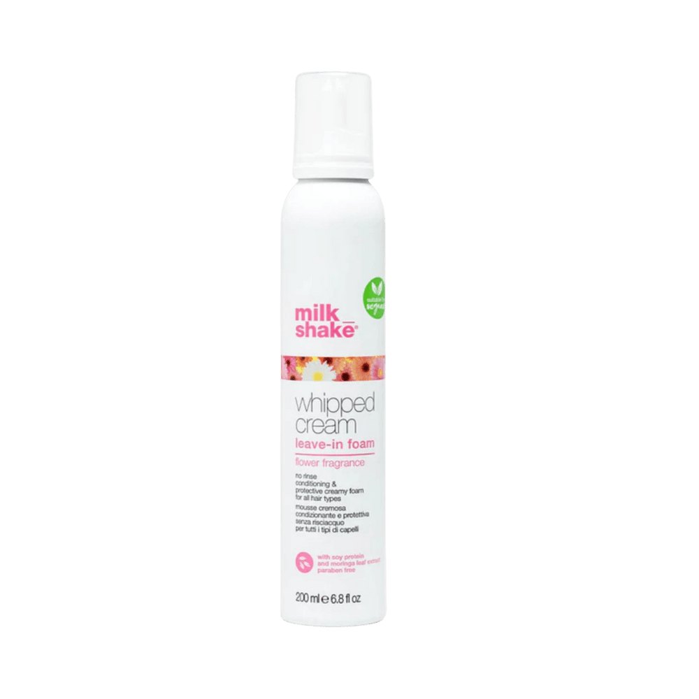 Milk shake Whipped Cream Leave-in Foam Flower Fragrance - 200 ml | ميلك شيك ليف ان رغوي برائحة الورد - 200 مل