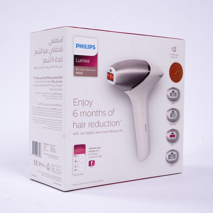 PHILIPS Lumea IPL 9000 Series 450,000 Pulse IPL Hair Removal Device | فيليبس لوميا جهاز ازالة الشعر بالليزر موديل 9000 ب 450 الف ومضة
