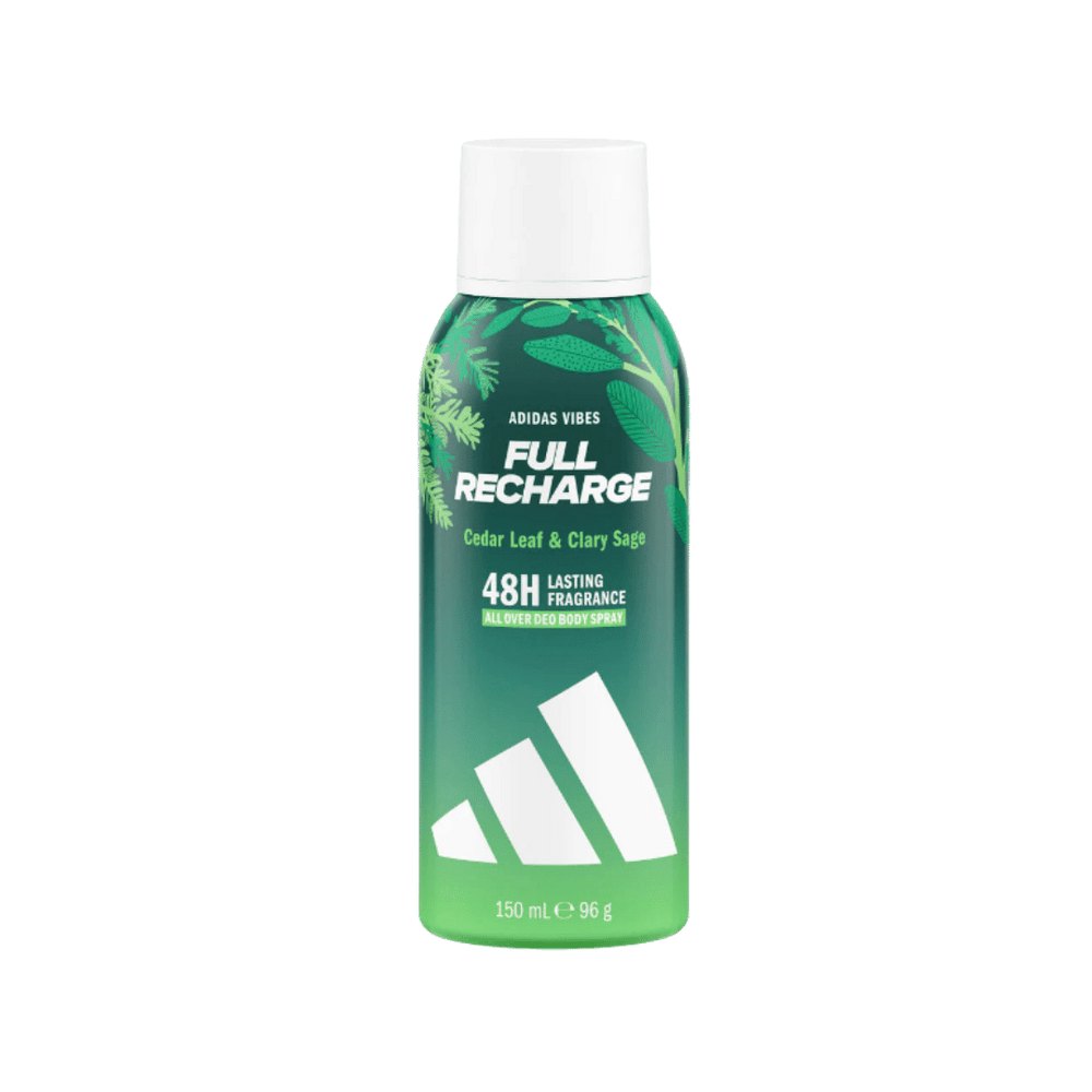 Adidas Vibes Full Recharge Deo Body Spray - 150ml | اديداس بخاخ مزيل تعرق - 150مل