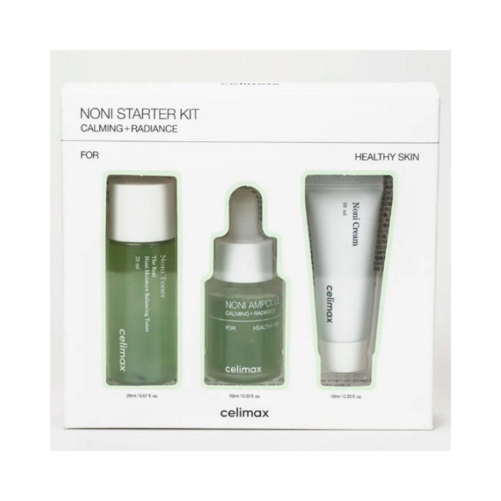 celimax Noni Starter Kit Calming + Radiance Kit - 20x10x10ml | سيليماكس مجموعة للعناية بالبشرة - 20x10x10 مل