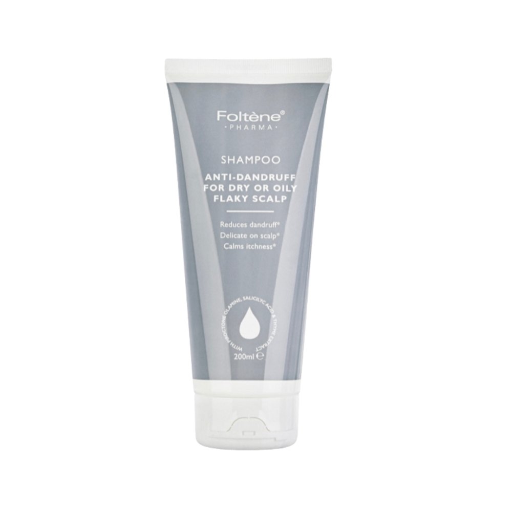 Foltene Pharma Shampoo Anti-Dandruff For Dry Or Oily Flaky Scalp - 200m | فولتين فارما شامبو لعلاج فروة الرأس الدهنية و الجافة - 200 مل