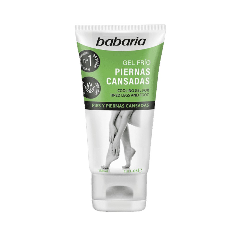 BABARIA Cooling Gel For Tired Legs And Feet - 150ml | باباريا جل مرطب و مهدئ للأقدام - 150 مل