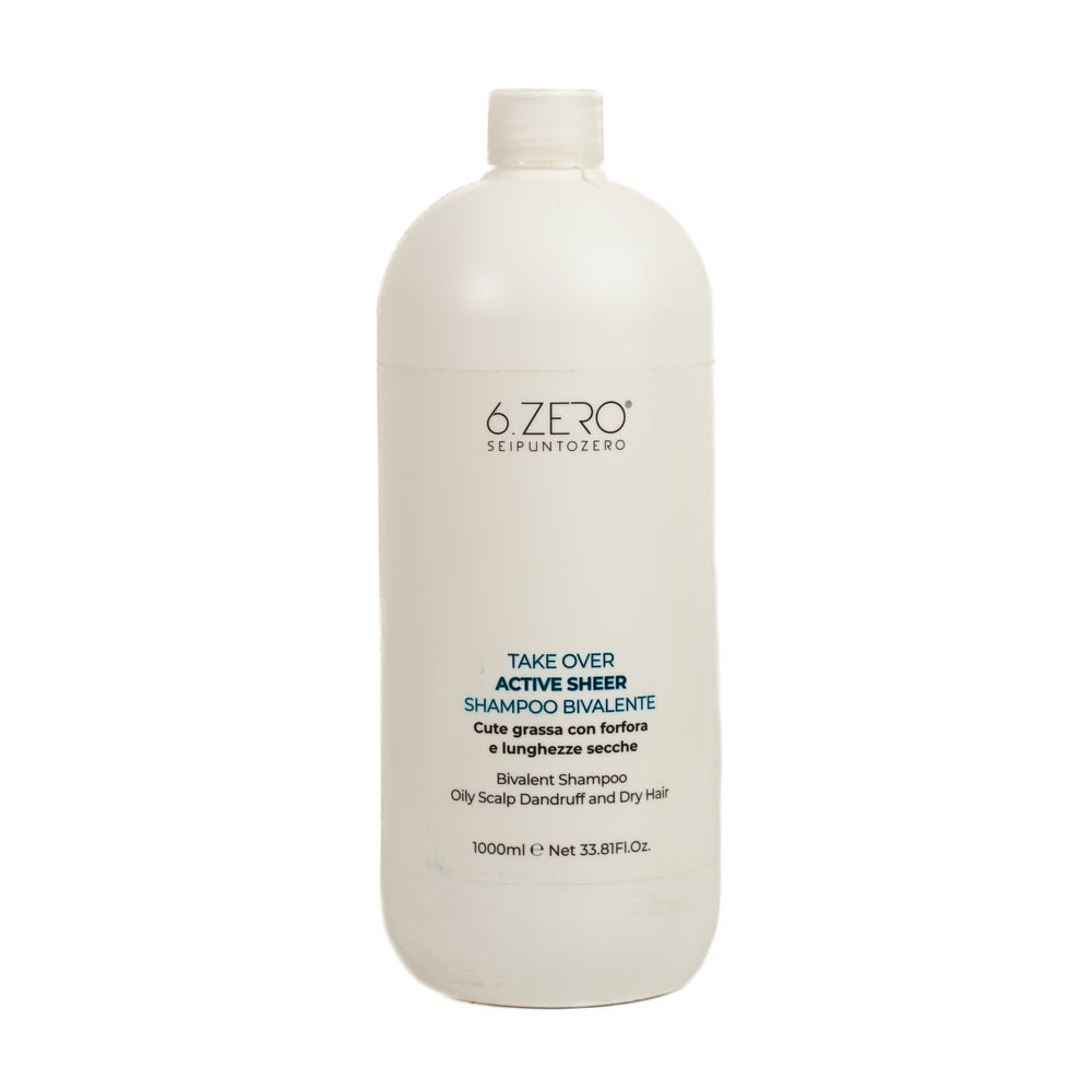 6. Zero Take over Shampoo For Oily Hair Active Sheer - 1000ml | شامبو ثنائي الطور للشعر الدهني - 1000 مل