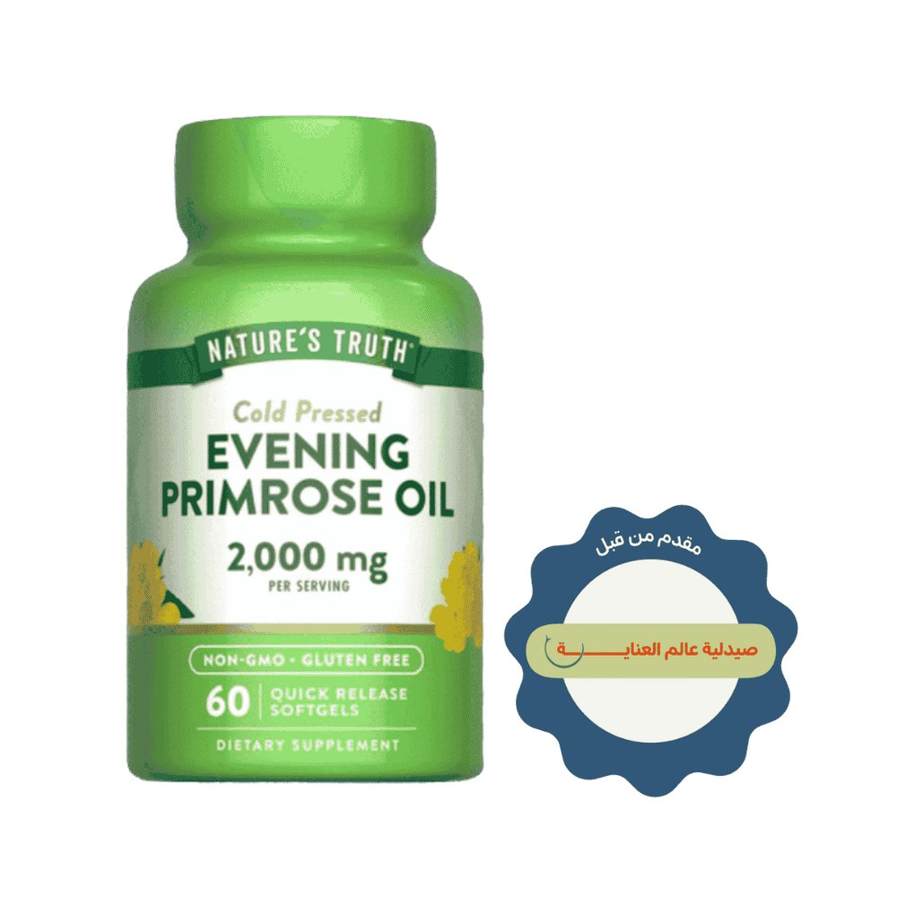Nature's Truth Evening Primrose Oil 2,000Mg - 60 Softgels | نيتشرس تروث زيت زهرة الربيع المسائية 2000 ملغ - 60 سوفت جل