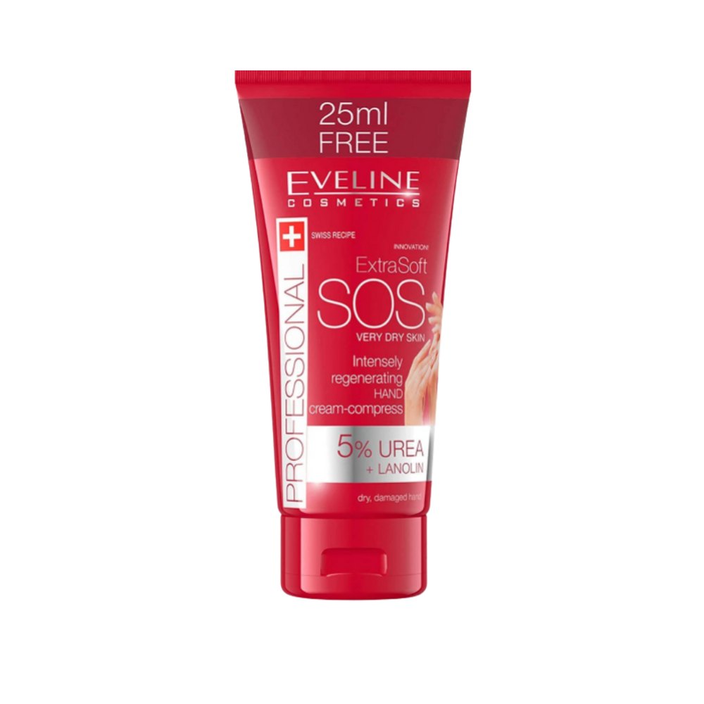 Eveline Extra Soft Sos 5% Urea Hand Cream - 100ml | ايفلين كريم لليدين باليوريا - 100 مل