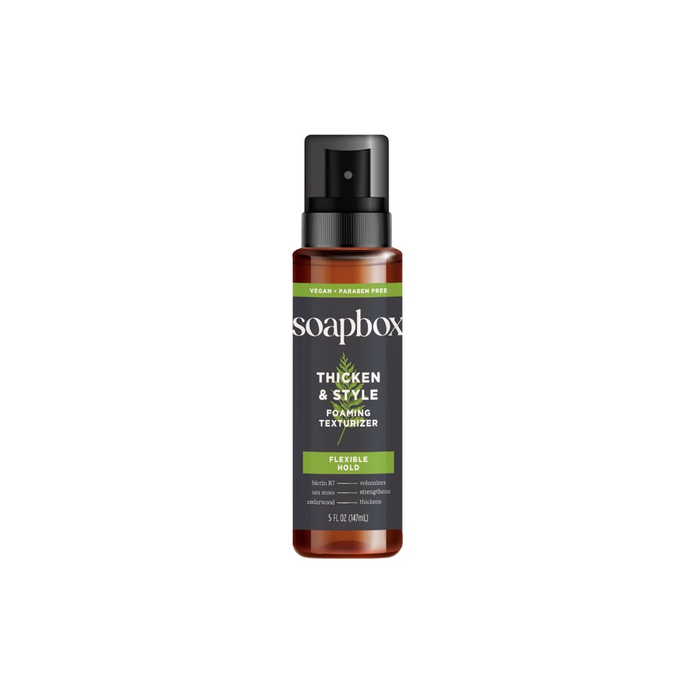 Soapbox Wholesale Men's Thicken & Style Foaming Texturizer - 147ml | سوب بوكس موس لتصفيف الشعر للرجال - 147 مل