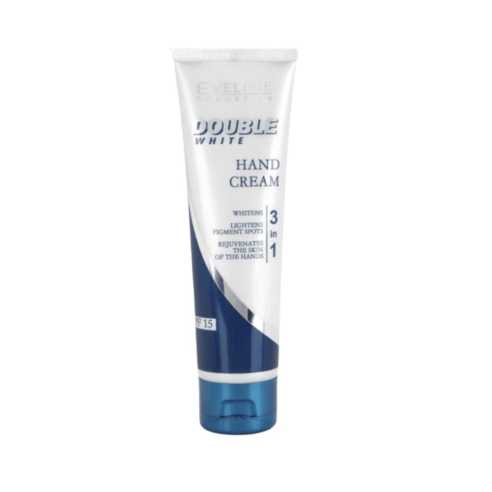 EVELINE Double White Hand Cream Spf - 100ml | ايفلين كريم اليدين للتفتيح بعامل حماية SPF 15 – 100 مل