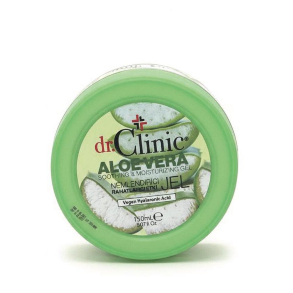 dr.Clinic Aloevera Soothing & moisturizing Gel - 150ml| دكتور كلينك جل الألوفيرا المهدئ والمرطب – 150 مل