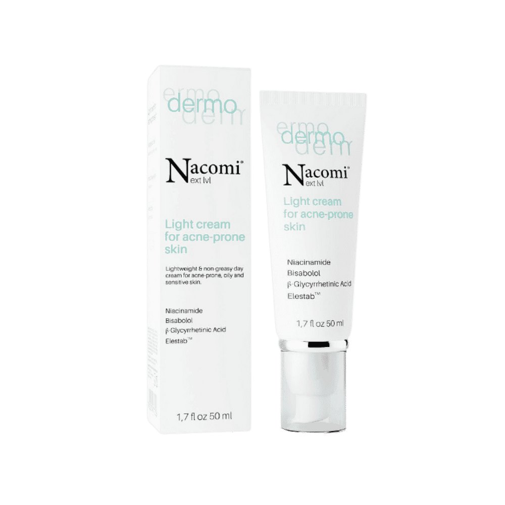 Nacomi Light Cream For Acne-Prone Skin - 50ml | ناكومي كريم خفيف للبشرة المعرضة لحب الشباب - 50 مل