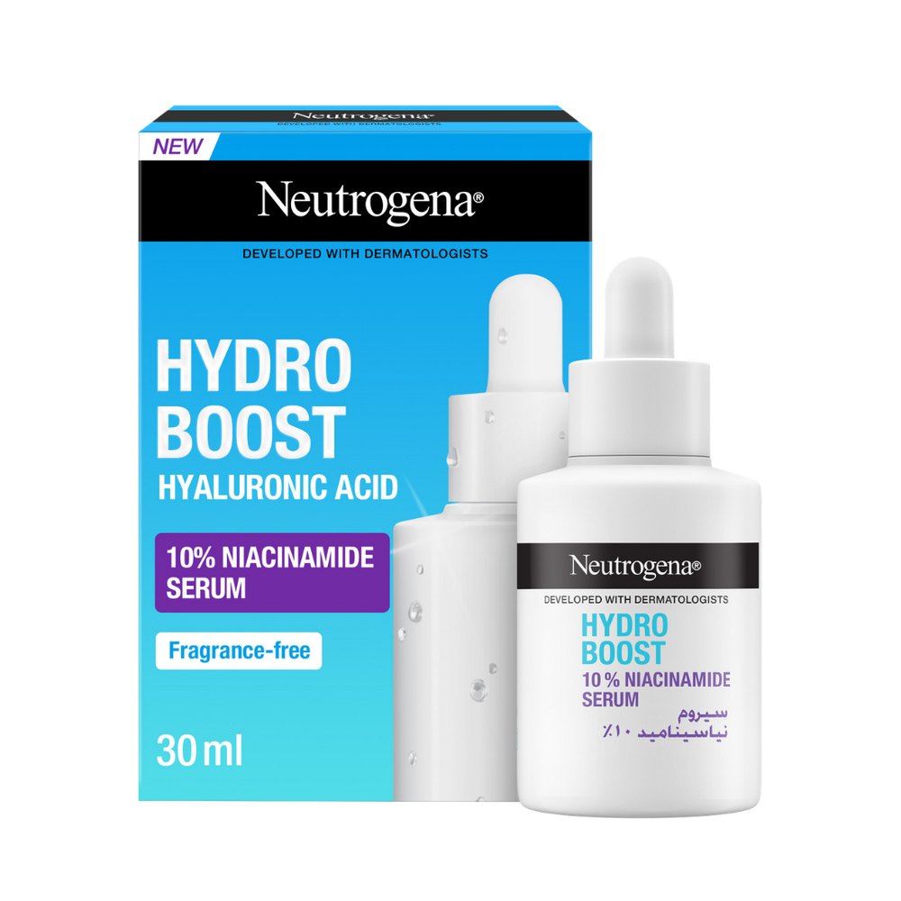 Neutrogena Hydro Boost 10% Niacinamide Serum - 30ml |نيتروجينا سيروم نياسيناميد 10% مع حمض الهيالورونيك - 30 مل
