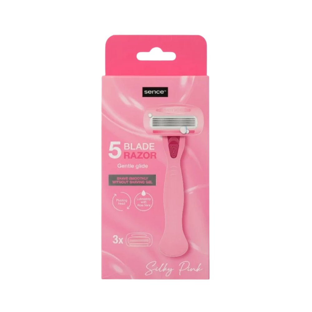 SENCE 5 Blade Razor Gentle Glide | سينس بيوتي شفرة حلاقة بخمس شفرات