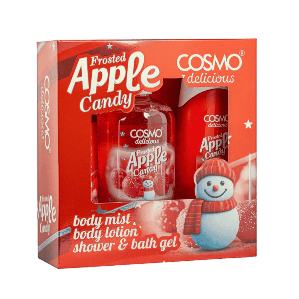 Cosmo Apple Candy Baby Mist Body Lotion Shower & Bath Gel | كوزمو مجموعة العناية بالجسم برائحة حلوى التفاح