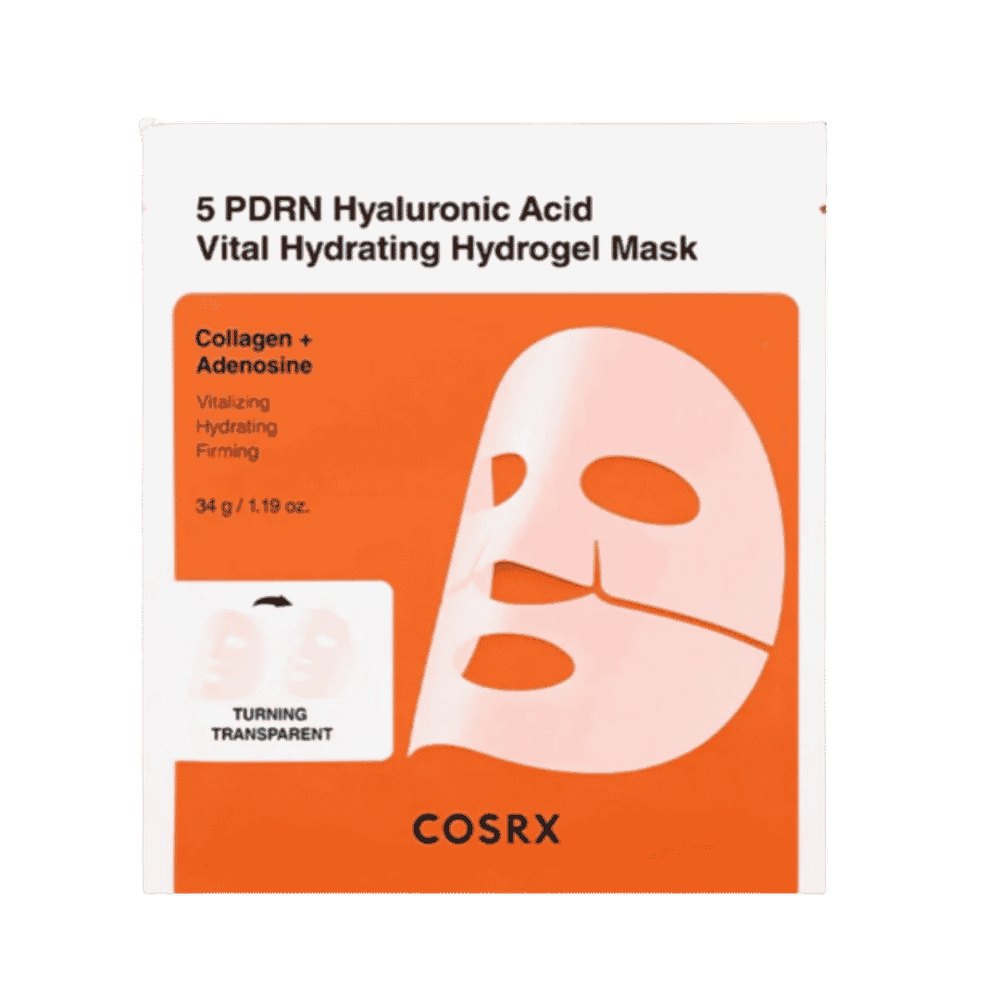 COSRX 5 PDRN Hydrating Facial Mask Hyaluronic Acid Vital - 34g | كوزركس ماسك هيدروجيل مرطب بحمض الهيالورونيك - 34غ