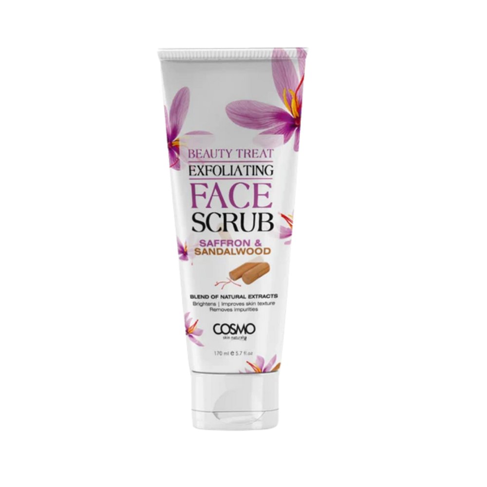 COSMO Face Scrub Saffron & Sandalwood - 170ml | كوزمو مقشر للوجه بالزعفران و خشب الصندل - 170 مل
