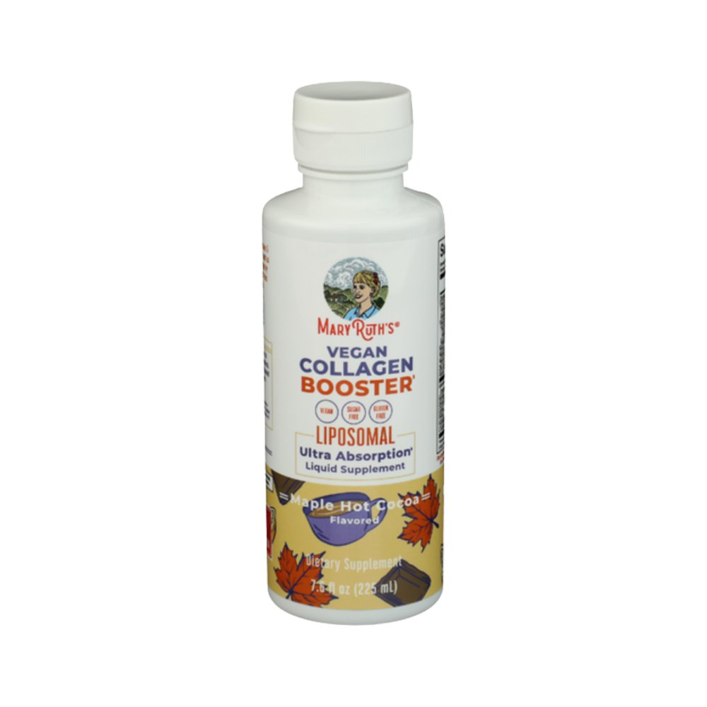 Mary Ruths Vegan Collagen Booster Liposomal Maple Hot Cocoa - 225ml - 225ml | ماري روث معزز الكولاجين النباتي ليبوسومال بنكهة القيقب والكاكاو الساخن - 225 مل