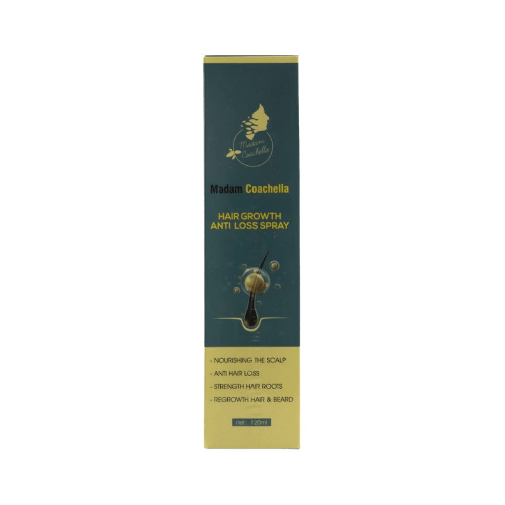 Madam Coachella Hair Growth Anti Loss Spray - 120ml | مدام كوتشيلا لمكافحة تساقط الشعر وتعزيز نموه - بخاخ 120 مل