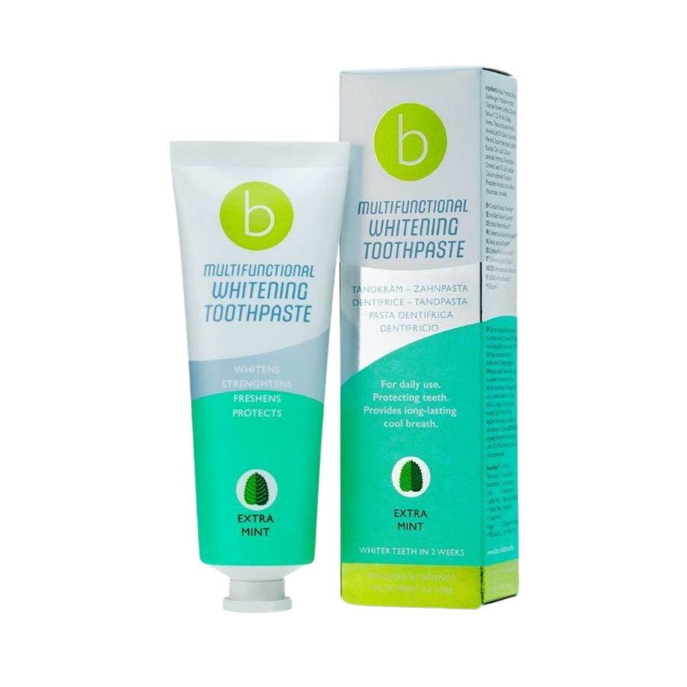 beconfident Multi Whitening Toothpaste Extra Mint - 75ml | بيكونفيدنت معجون أسنان متعدد الوظائف لتبييض الأسنان بنكهة النعناع – 75 مل