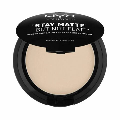 NYX Stay Matte But Not Flat - 7.5g | ان واي اكس كريم أساس بودرة بلمسة مطفية بدون بهتان - 7.5 غرام