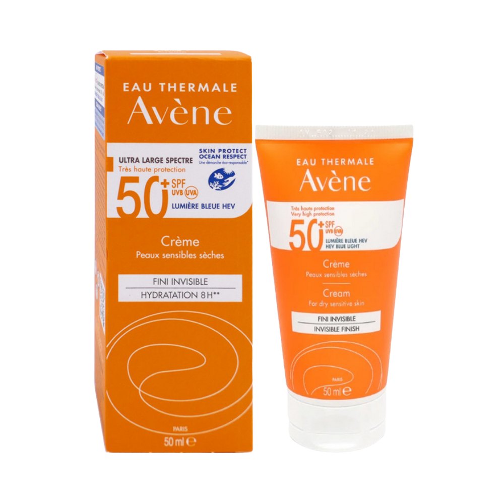 Avene Cream SPF 50+ For Dry Sensitive Skin - 50ml | افين واقي شمسي للبشرة الجافه و الحساسه - 50 مل