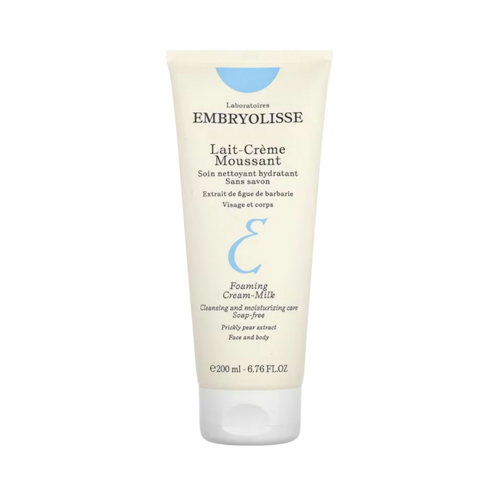 Embryolisse Lait Crème Moussant Foaming Cream Milk - 200ml | إمبريوليس غسول كريمي رغوي للوجه والجسم - 200 مل