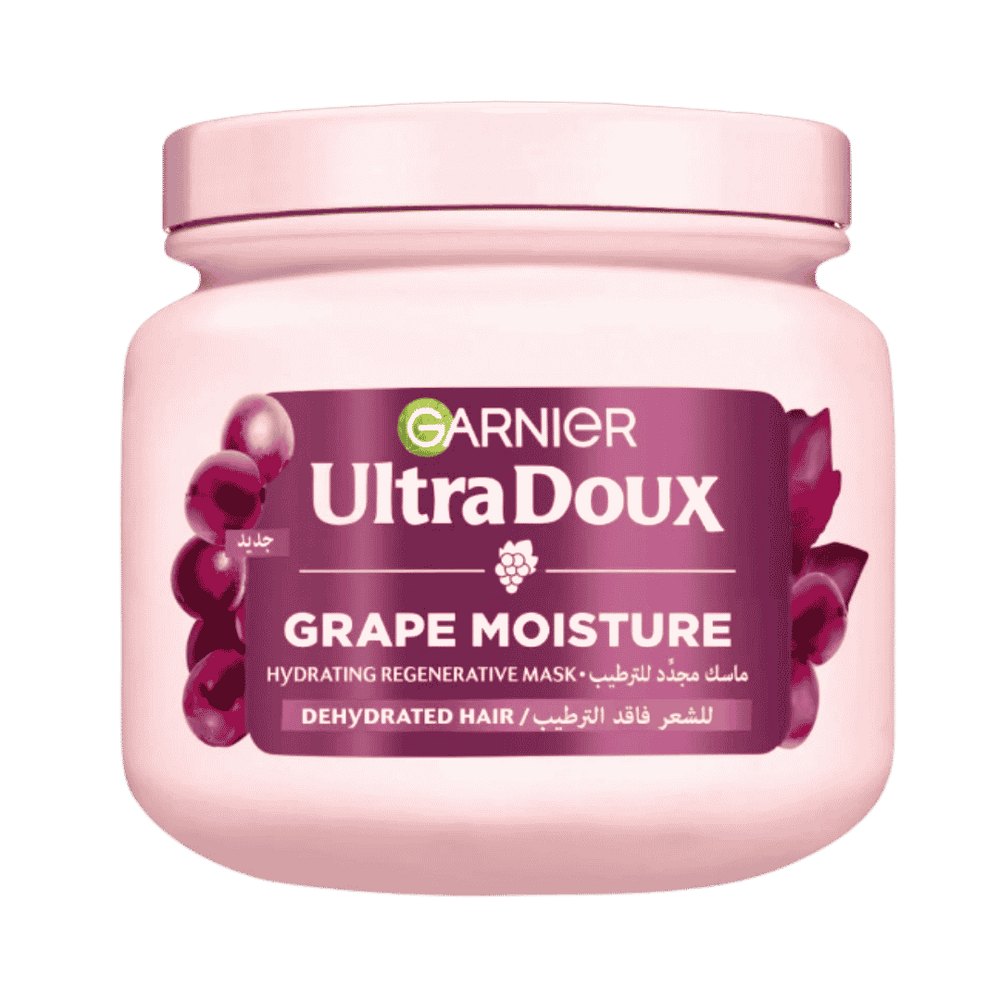 Garnier Ultra Doux Grape Moisture - 340ml | غارنييه ماسك للشعر بالعنب - 340مل