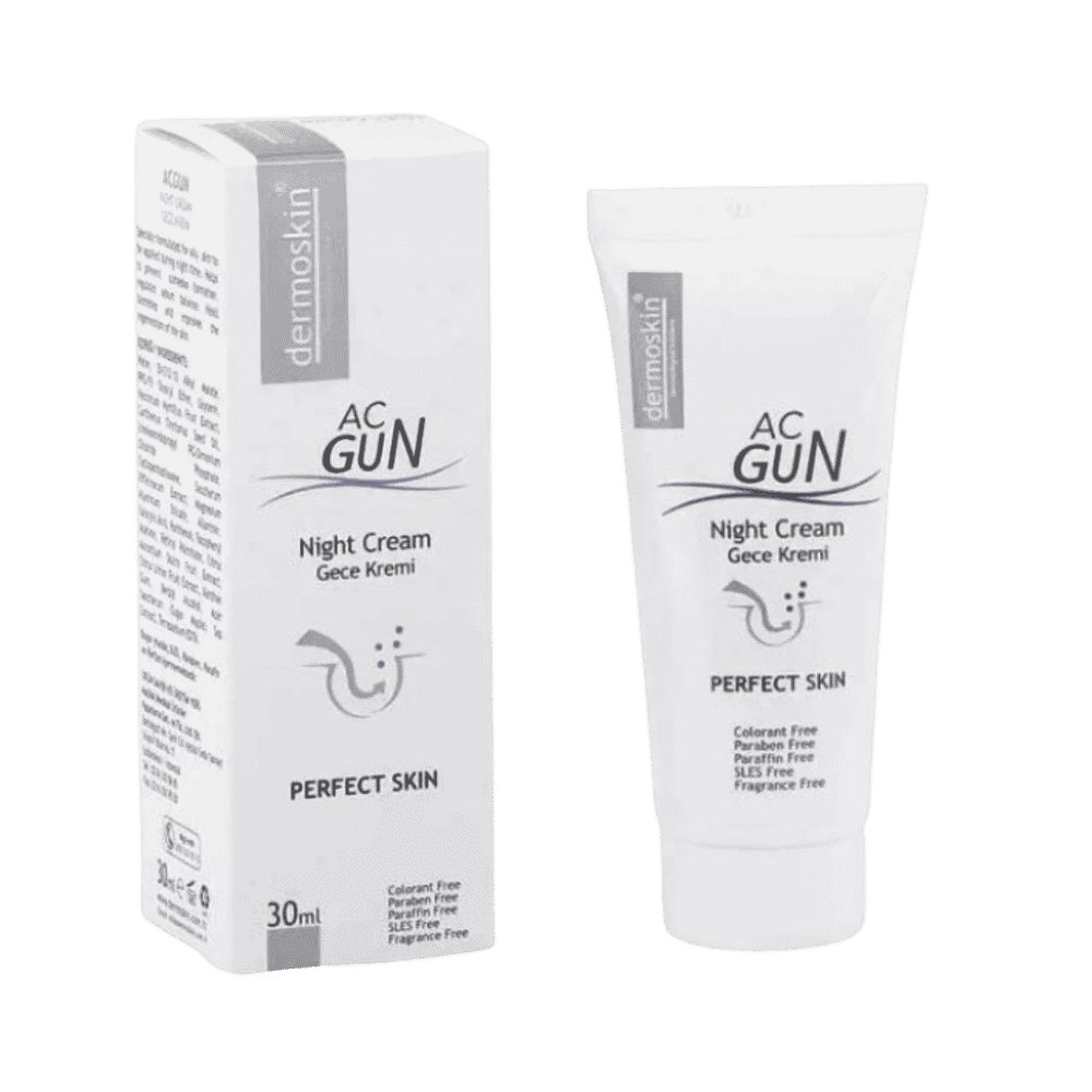 dermo skin Acgun Night Care Cream - 30ml | ديرمو سكين كريم ليلي لعلاج حب الشباب - 30 مل