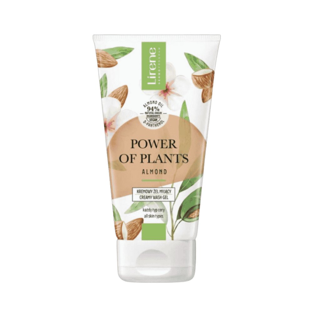 Lirene Power Of Plants Creamy face gel Almond - 150ml | ليرين غسول كريمي جيل بزيت اللوز - 150 مل