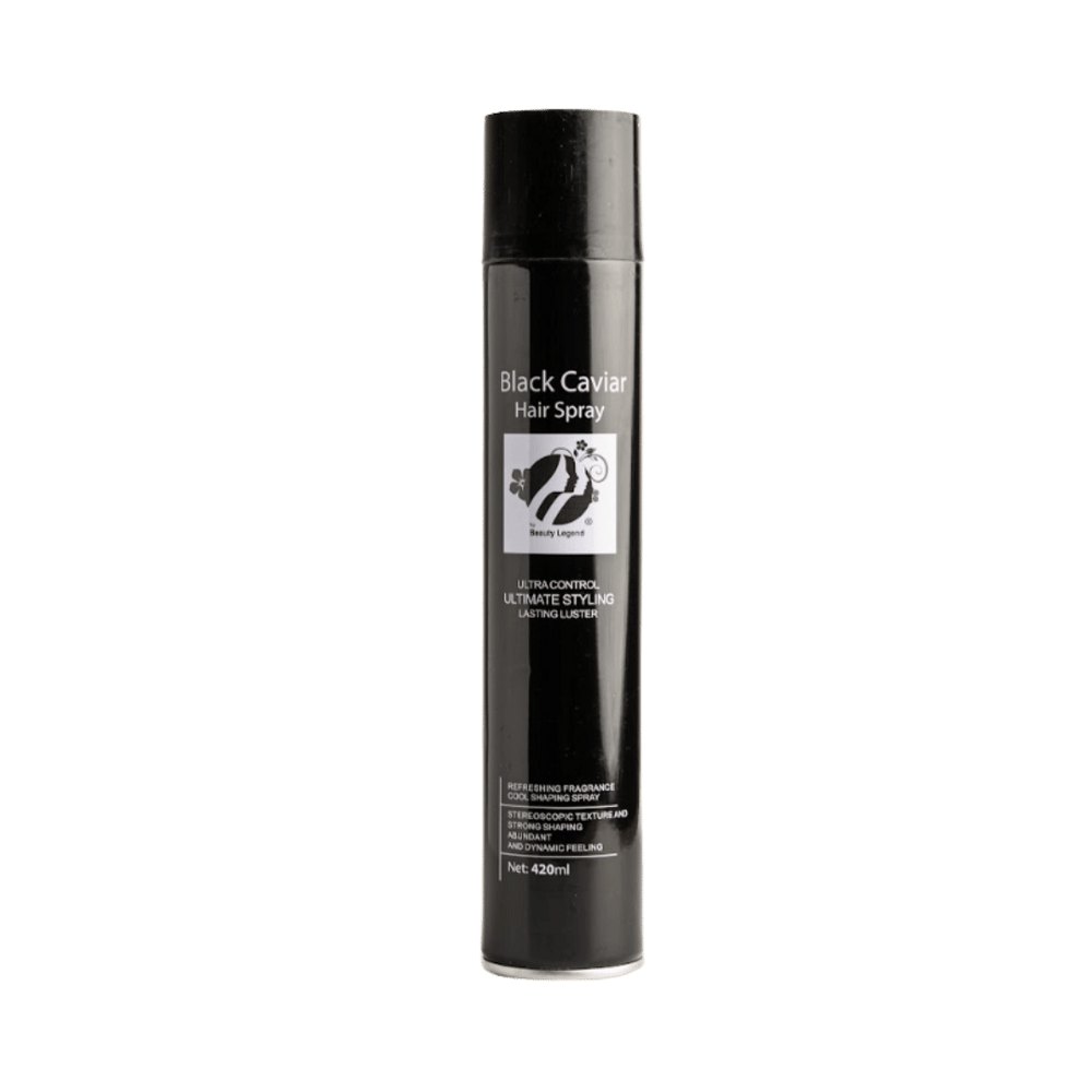 Top Beauty Legend BLACK CAVIAR HAIR SPRAY - 420ml | اسطورة الجمال بخاخ مثبت للشعر - 420 مل