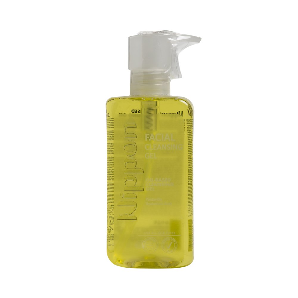 Nippon Facial Cleansing Gel Advanced Facial Repair & Care Pentavitin Hyaluronic Acid - 350ml | نيبون جل تنظيف الوجه المتقدم لإصلاح وعناية البشرة مع بنتافيتين وحمض الهيالورونيك – 350 مل